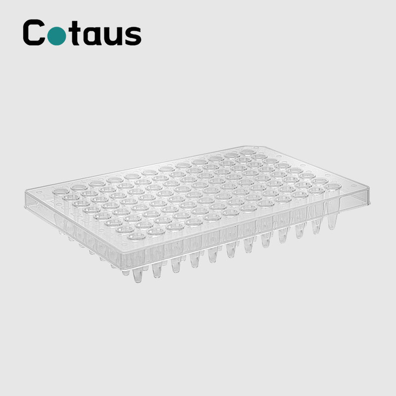 96 વેલ 0.2ml પારદર્શક હાફ સ્કર્ટ પીસીઆર પ્લેટ